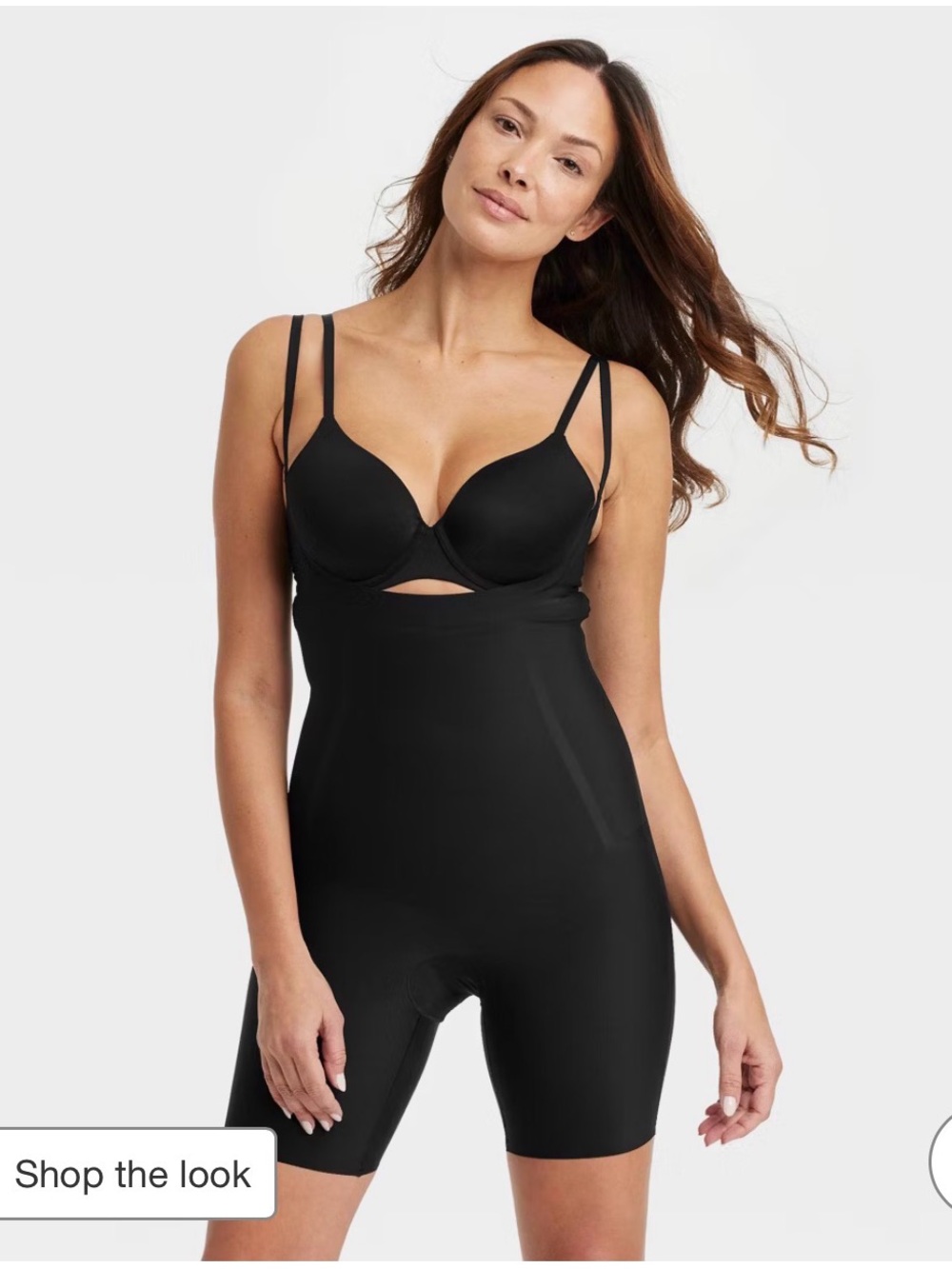 Auden Black High-Waist Butt Lifting Firm Shaping Bodysuit